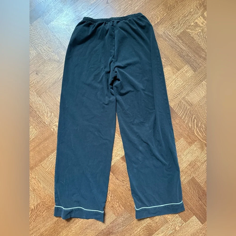 J‎ CREW Dreamy Cotton Blend Pajama Set Comfy Loungewear Classic Soft Black XS